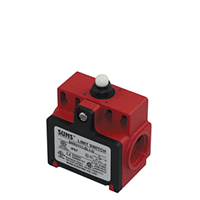 Limit switch with button, plastic housing