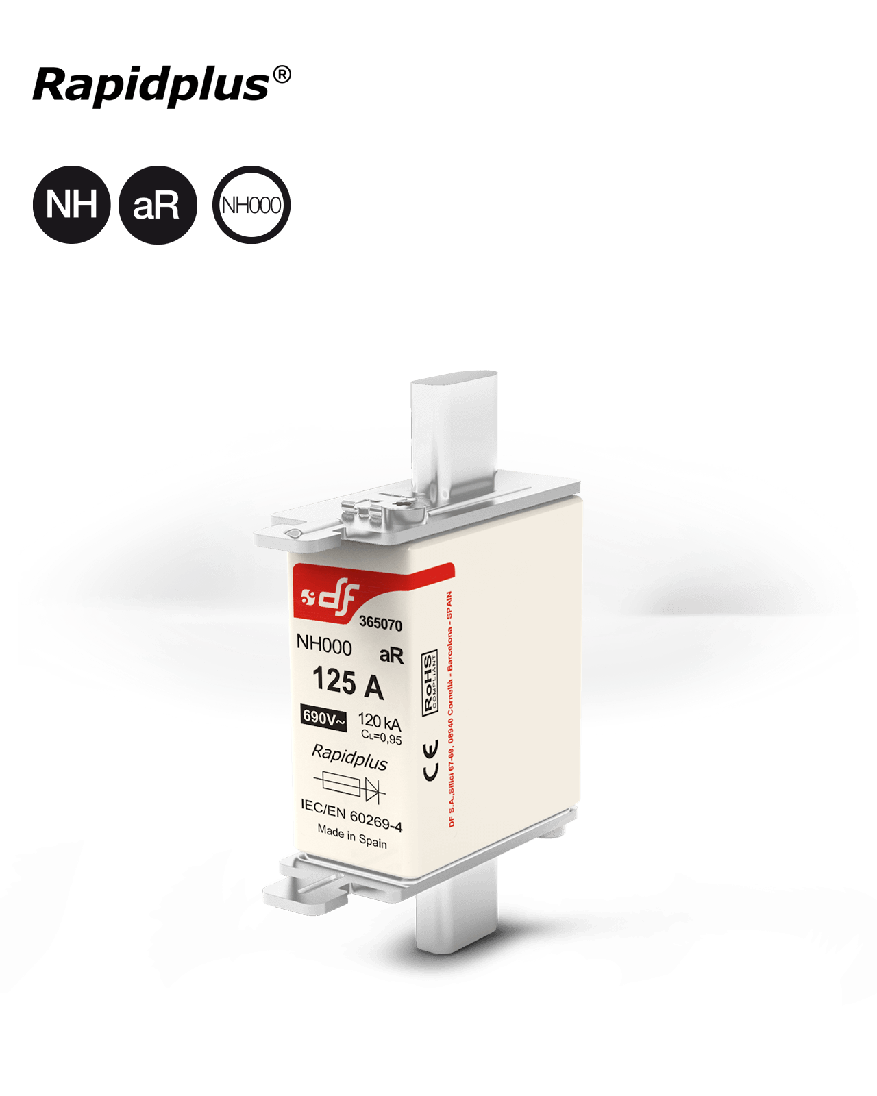 Semiconductor High Speed säkringar NH000 aR 690V