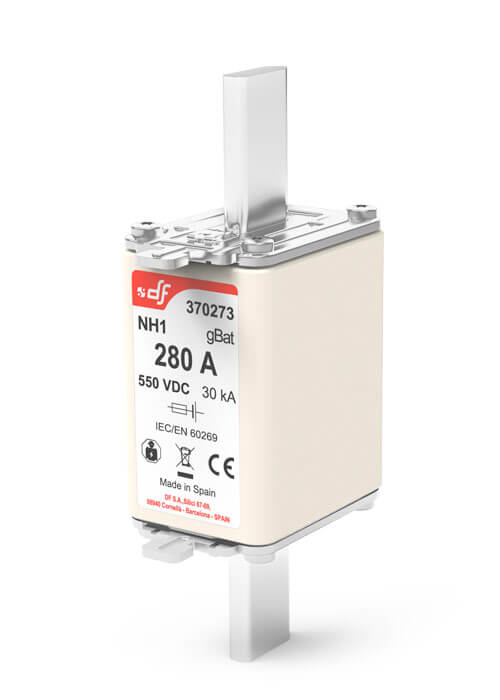  säkringar NH1 gBat 550V DC för batterilagringsskydd