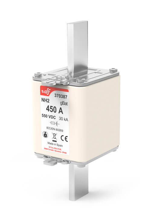  säkringar NH2 gBat 550 VDC för batterilagringsskydd