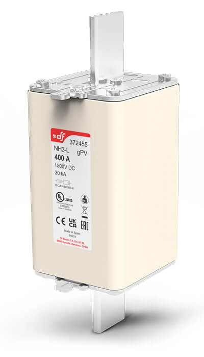 SÄKRINGAR NH3 L gPV 1500 VDC