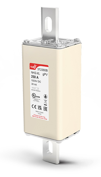 SÄKRINGAR NH2 XL gPV 1500 VDC skruvad bladkontakt