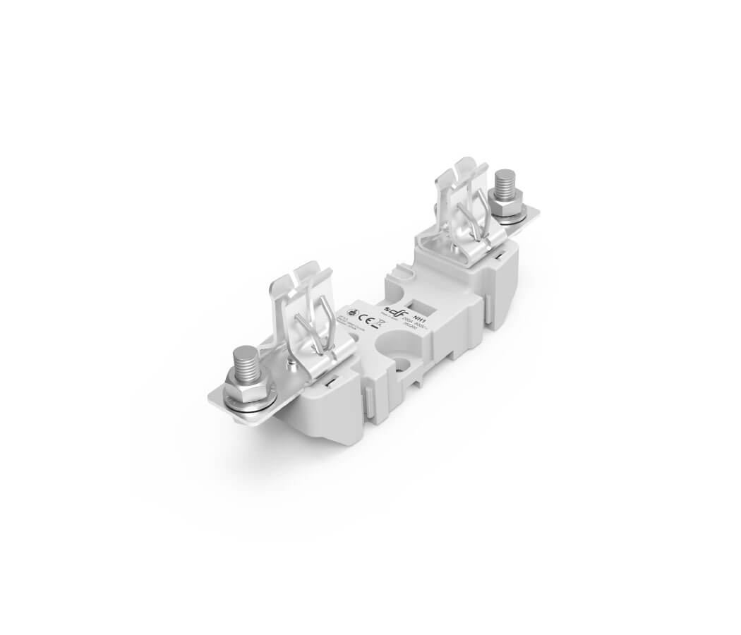 Polyesterbas NH 1 ST ENSTAV 250 A 690V/800V "Screw &amp; rail din fixing" Skruv/Skruvanslutning IP00  