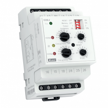 Effektfaktorövervakningsrelä COS-2/230V