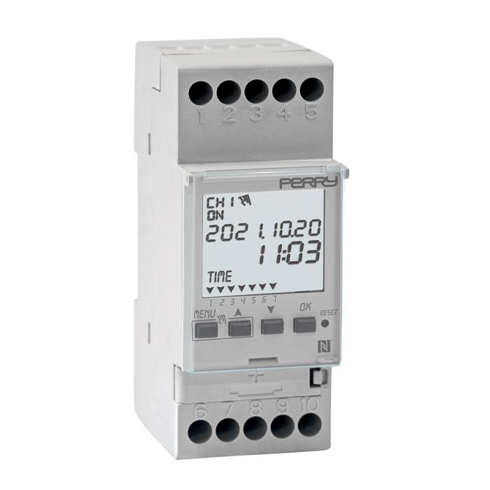 NFC-klocka - 2 DIN, 2 kontakter