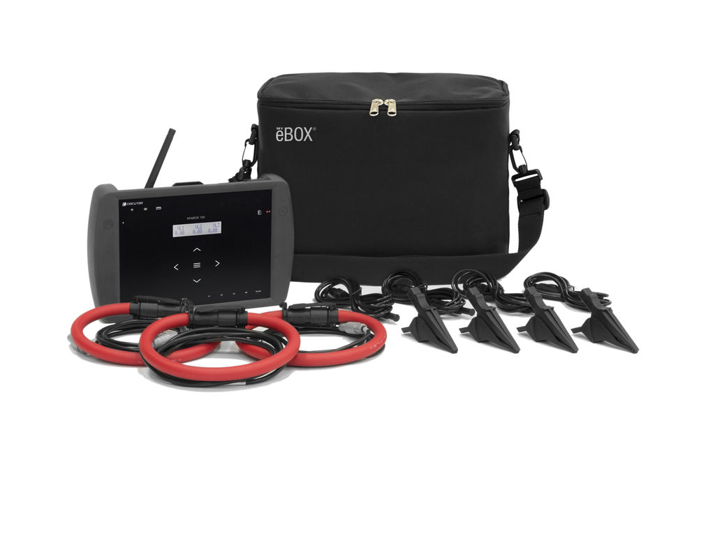 MYeBOX-150-4 FLEX-R45, Bärbar effektanalysator med inspelning av kvalitetshändelser och transienter