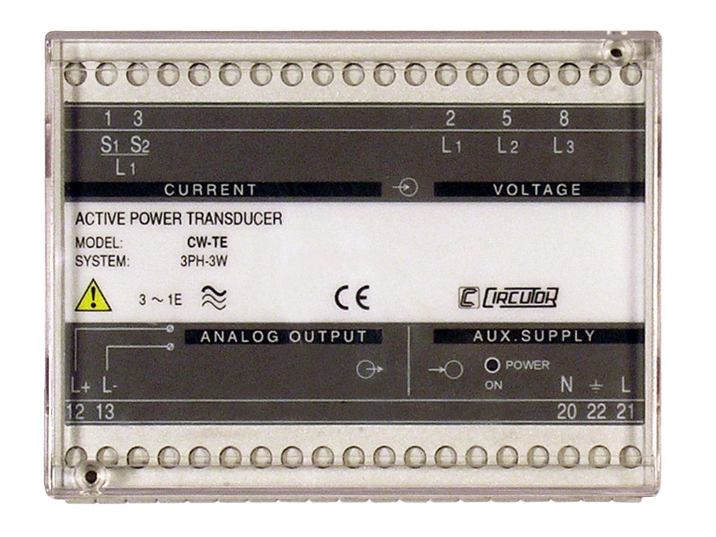 CW-TE Out1,3, Givare kW