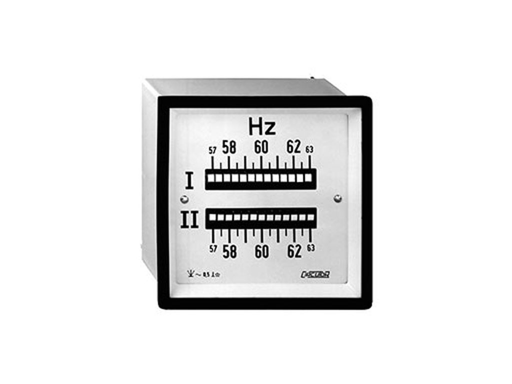 2HLC96 56-64Hz, 17-blads dubbelfrekvensmätare, 96x96