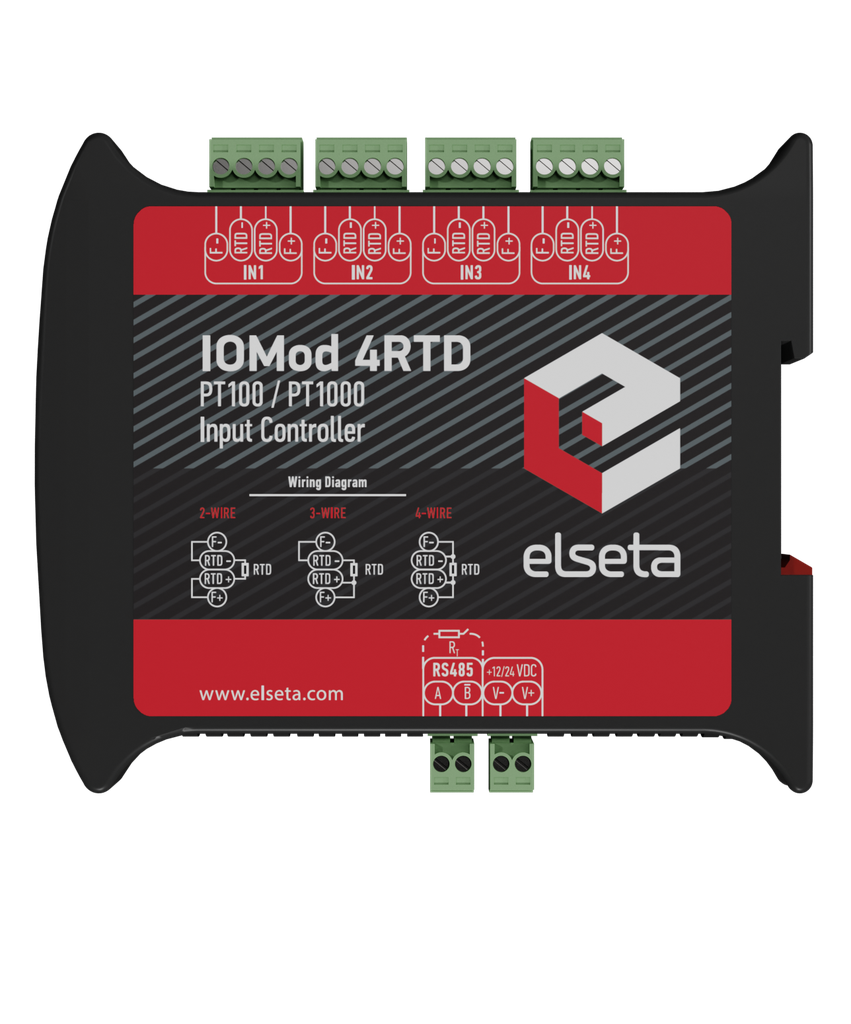 IOMOD 4 RTD v1.1,  4-Channel RTD Temperature Sensor Module for Industrial Monitoring