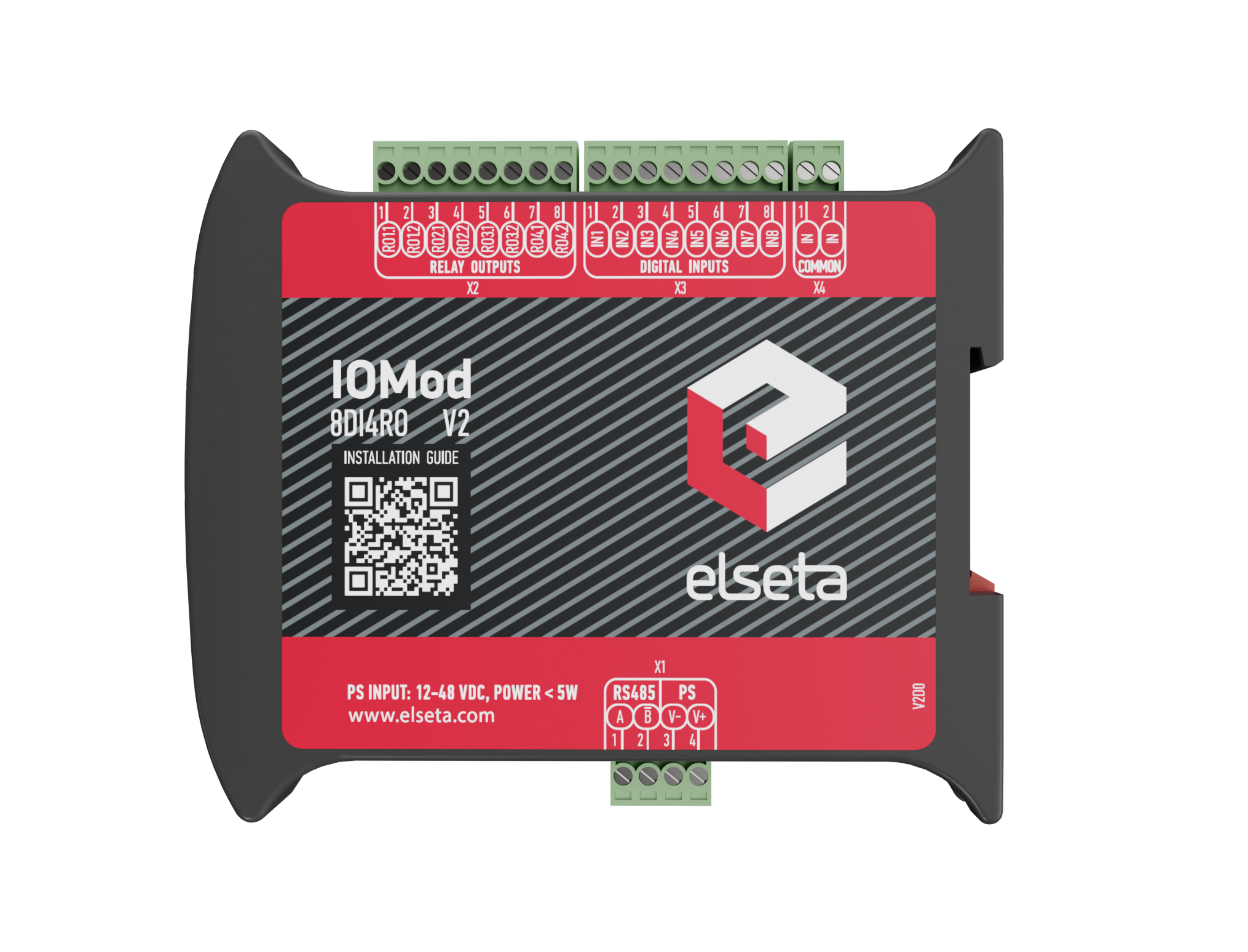 IOMOD 8DI4RO v2.0 – 8 Digital Inputs and 4 Relay Outputs Module