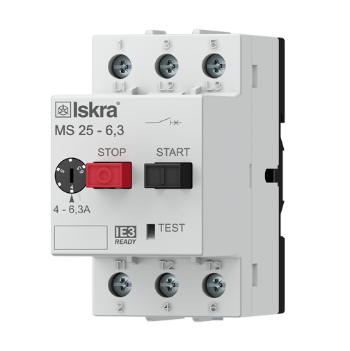 MOTOR PROTECTION SWITCHES MS25, 3-phase, with thermal overload release