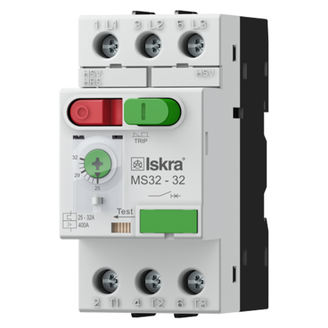 MOTOR PROTECTIVE CIRCUIT BREAKERS MS32 with thermal and magnetic short-circuit release