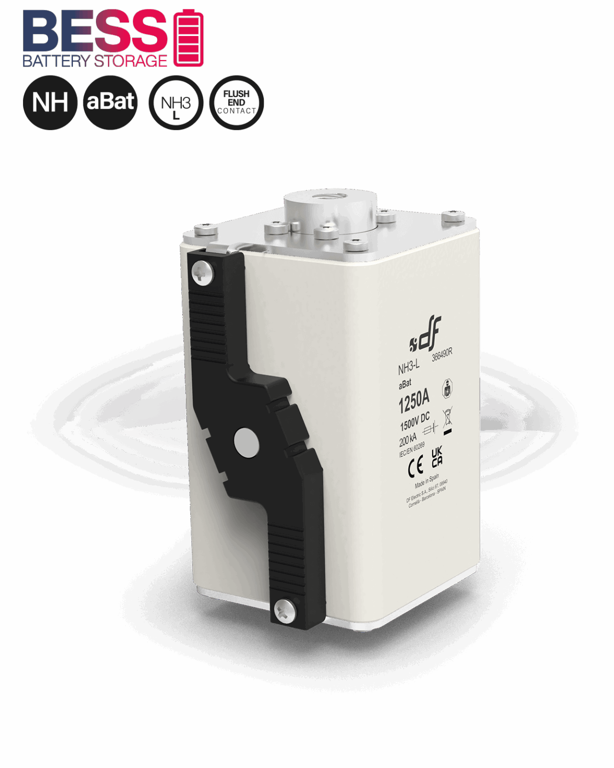 FUSE.NH3L aBat Flush end contact  1500VDC
