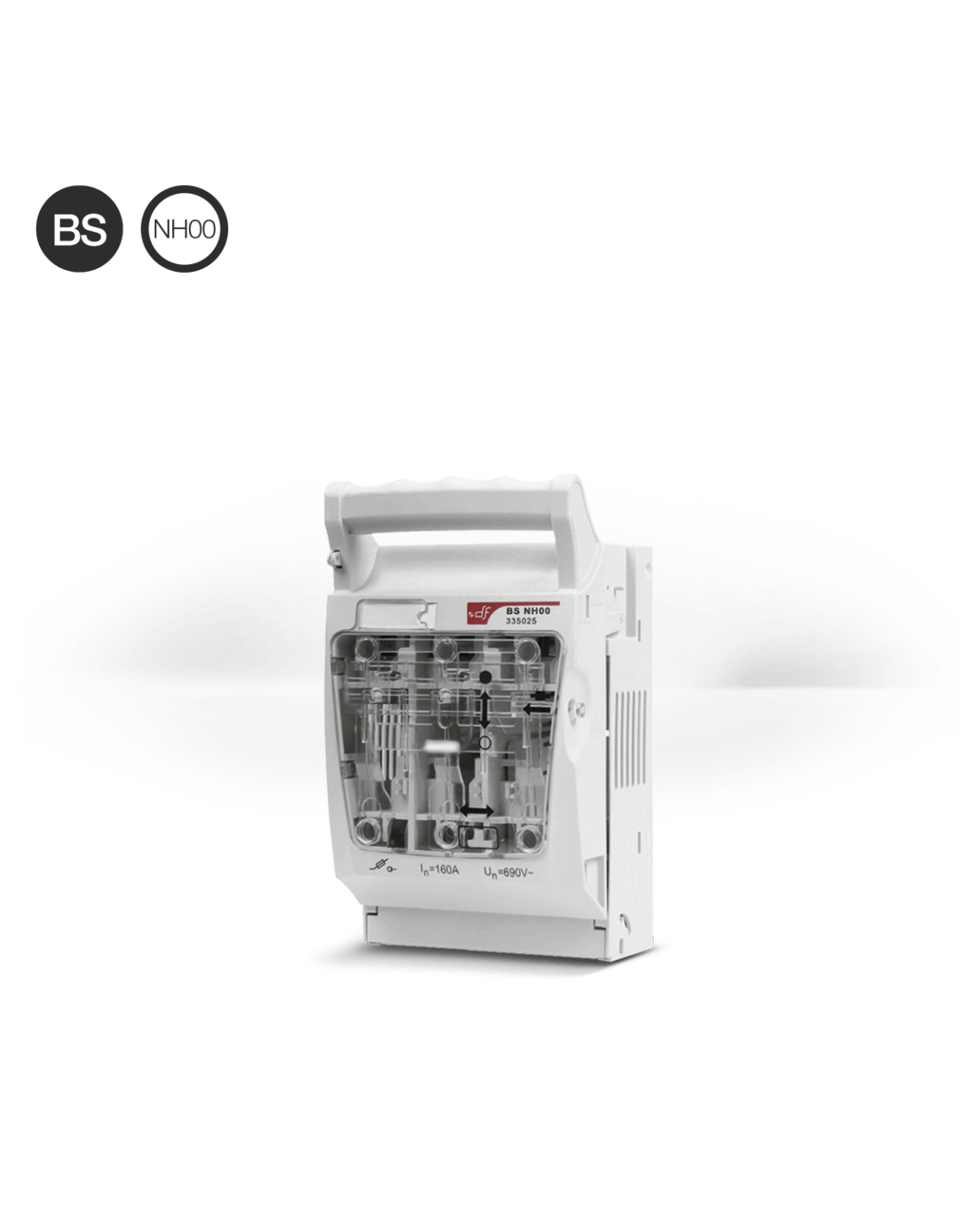 FUSE DISCONNECTORS FOR BUSBAR MOUNTING NH 00 160A