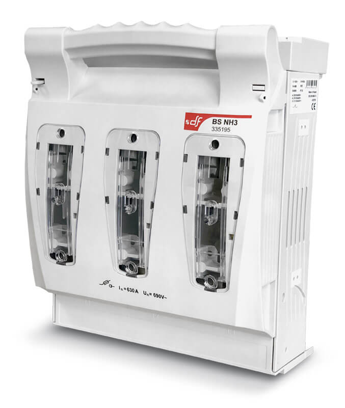 FUSE DISCONNECTORS FOR PANEL MOUNTING NH  3 630A (M12 screw connection)