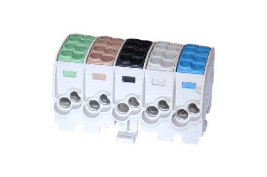 5P / 2 x 25 mm² / 2 x 16 mm² / Green/Brown/Black/Grey/Blue