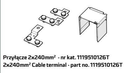 2x240 mm2 Kabelterminal 1119510126T