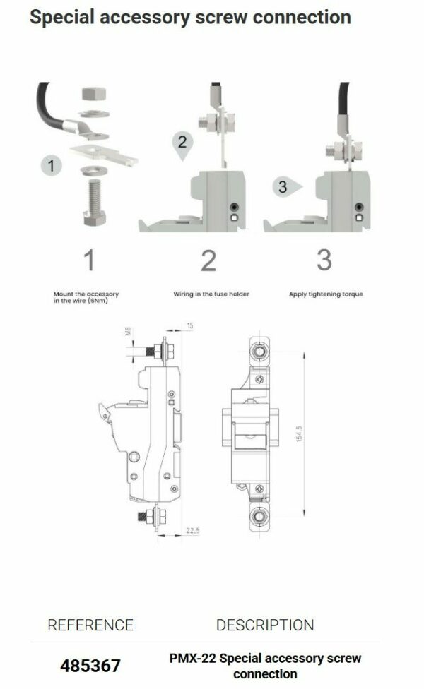 PMX-22 Special accessory screw connection