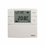 “ZEFIRO” series 80 x 80 digital thermostat 3V, white color