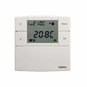 “ZEFIRO” series 80 x 80 digital thermostat 3V, white color