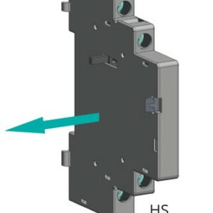 Auxiliary contact block for lateral mounting HS