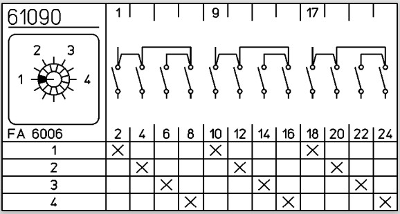 STEP SWITCH M220-61090-218N1