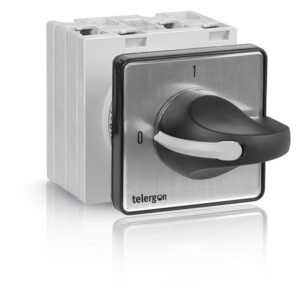 Cam switch with center “OFF” 1-0-2, 50A, 2P