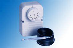 Thermostat in protective box F2000, -35.+35C, kapslad, 16A